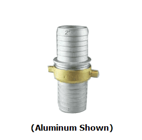 BR250NST by Jason Industrial | Lug Coupling | Complete Set (M x F) | 2-1/2" NST Thread | with Brass Swivel | Brass