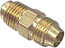 1521 Brass AC type Adapter (1/4 Tube Size x1/4 SAE Tube Size)