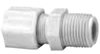 1568Px8x8 Male Connector 1/2 Tube O.D. x 1/2 Male Pipe - Polypropylene