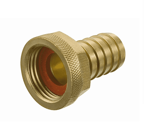 BRGHT-FEM075 by Kuriyama | Hydrant & Female Garden Hose Fitting | 3/4" Female GHT x 3/4" Hose Shank | Brass