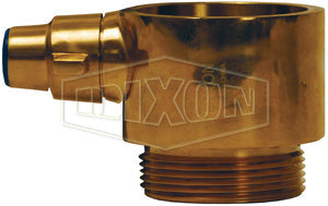 BIB250T Dixon Brass British Instantaneous Adapter - 2-1/2" Female BRIT x 2-1/2" Male NPT