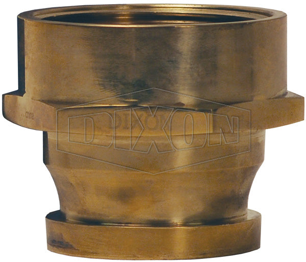 BIA250T Dixon Brass British Instantaneous Adapter - 2-1/2" Male BRIT x 2-1/2" Female NPT