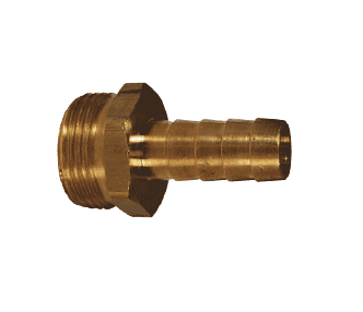 BS416 Dixon Brass Short Shank Fitting - NPSM Thread - Machined Male - 1/2" ID