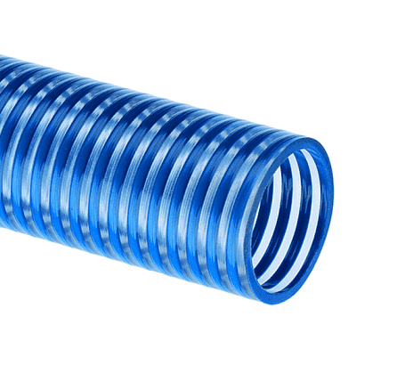BW600X100 Kuriyama Tigerflex BW Series Blue Water Low Temperature PVC Suction Hose - 6" - 100ft