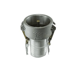 C4030AVPC by Jason Industrial | Vapor Recovery Cam and Groove | Type C | 4" Female Coupler with Probe x 3" Hose Shank (Crimp Fitting) | Aluminum