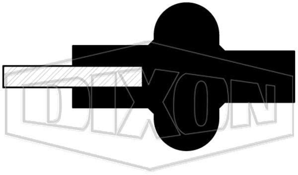 A80MP-SFY400 Dixon Valve 4" FKM Orifice Gasket (with 0.125 Hole)