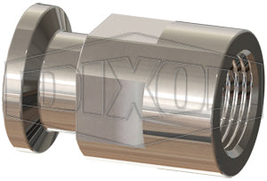T22MP-100PL Dixon Valve 1" 316L Stainless Steel BioPharm Clamp Adapter x Female NPT (PL Finish SF1)