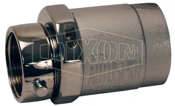 CSCTF25F30T-C Dixon Clapper Type Snoot - Pin Lug - 2-1/2" Female NST (NH) Inlet x 3" Female NPT Outlet - Polished Chrome Plated Brass
