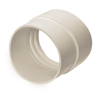 CMCW-250 by Kuriyama | Tiger-Duct® & Extendo-Duct® Air Ducting Hose Cuff | ID: 2-1/2" | EPT Rubber | White