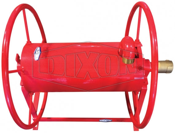 FD47IR-150-100 Dixon Steel Global Continuous Flow Hose Reel - 1-1/2" NPT Inlet - 1-1/2" NPT Outlet