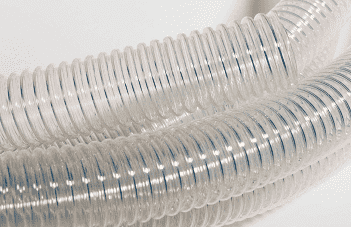 Versilon™ ConvoFlex FXFE6.CONV.10S  1/2" I.D. x 5/8" O.D. x .025" Wall 50' Package Length - Convoluted Flexible FEP Tubing