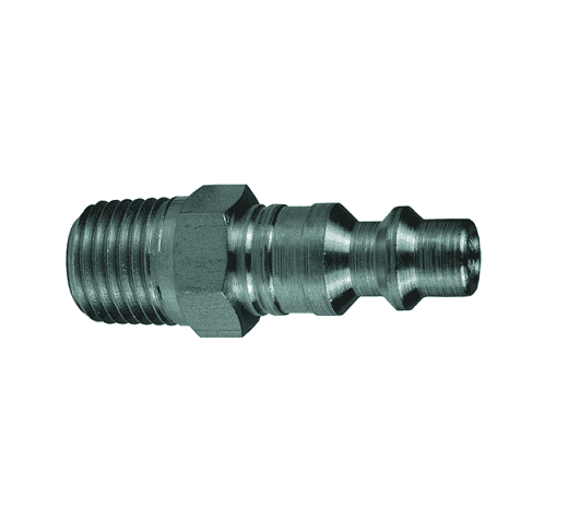 D3M3-S Dixon 303 Stainless Steel DF-Series Quick Disconnect 3/8" Industrial Interchange Pneumatic Nipple - 3/8"-18 Male NPTF
