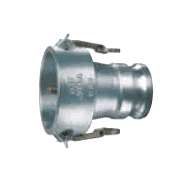 DAP-4030 by Kuriyama | Petroleum Quick-Acting Coupling Vapor Recovery Coupler with Probe | 4" Female Coupler x 3" Male Coupler | Aluminum