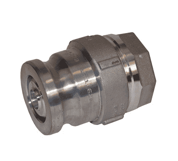 DBA64-150 Dixon Valve Aluminum Bayloc® Dry Break Cam and Groove Dry Disconnect 2" Adapter x 1-1/2" Female NPT with EPDM Seal
