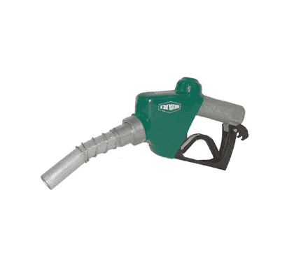 DFN100HF Dixon Aluminum FuelMaster Diesel Nozzle - 1" NPT Inlet - 1-3/16" Spout Outlet - 35 GPM Flow Rate (at 20 PSI)