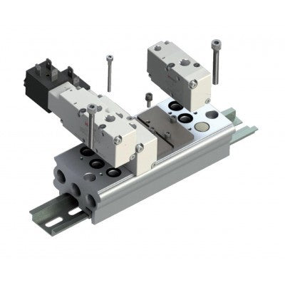 01VB000002N AIGNEP | 01V Control Valves Series Series | 2 Sta. Fixed Length Manifold Base 1/8" NPTF