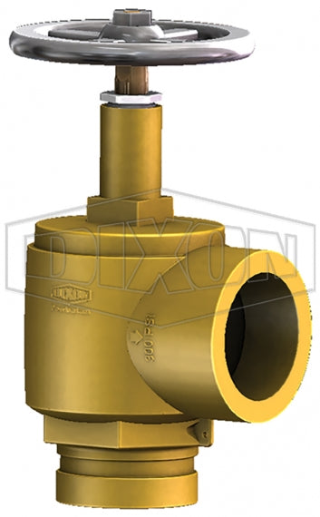AVGF250 Dixon Brass Angle Hose Valve - 2-1/2" Grooved Inlet x 2-1/2" Female NPT