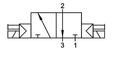01VS1300020201 by AIGNEP | 01V Control Valves Series | 3/2 | G-Thread 1/8" Double Solenoid Pilot | 24V DC/3W coil | Black Con