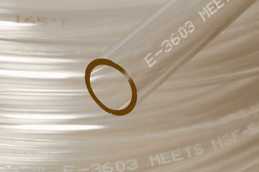 Tygon S3™ ACF00062 1" I.D. x 1-1/4" O.D. x 1/8" Wall (E-3603 Non-DEHP) 50' Package Length - Phthalate-Free Lab Tubing