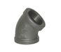 EL45300 Dixon 150# Iron NPT Threaded 45 deg. Threaded Elbows - 3" Female NPT