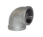 EL90400G Dixon 150# Galvanized Iron NPT Threaded 90 deg. Threaded Elbow - 4" Female NPT