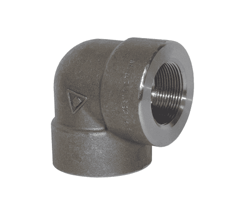 EL9038FS Dixon 2000# Forged Steel NPT Threaded 90 deg. Threaded Elbow - 3/8" Female NPT