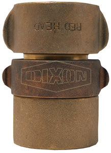 RD15193F Dixon Brass Expansion Ring Coupling for Double Jacket Fire Hose - Rocker Lug - Complete Set - 1-1/2" NST(NH) Thread - 1-15/16" Bowl