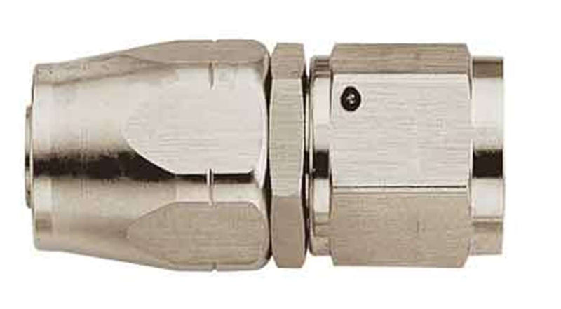 FBE1012 (FCE1012) Eaton Aeroquip® -06 Reusable S.A.E. 37° (JIC/AN) Swivel Straight Fitting - Aluminum Nickel-Plated