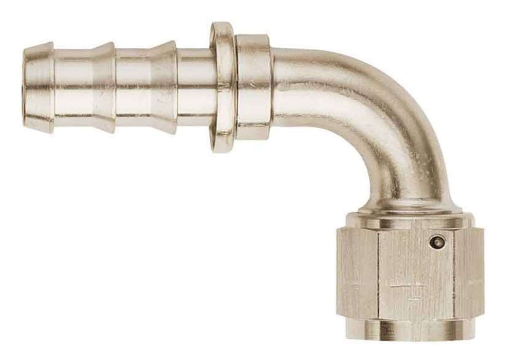 FBE1535 (FCE1535) Eaton Aeroquip® -12 SOCKETLESS™ S.A.E. 37° (JIC/AN) 90° Elbow Fitting - Nickel-Plated Aluminum