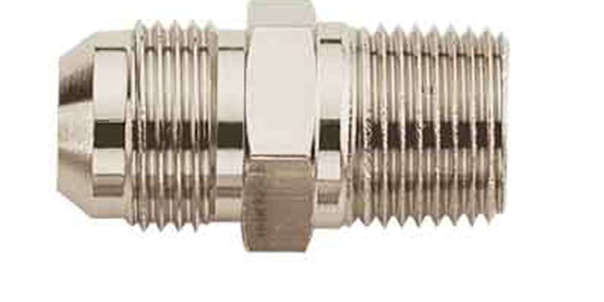 Aeroquip FCM2013 Blue Anodized Aluminum Adapter -06AN To 1/2" Straight Pipe Fitting