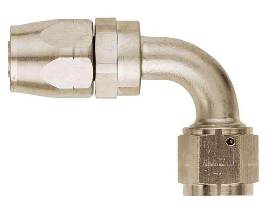 FBE4034 (FCE4034) Eaton Aeroquip® -10 Reusable S.A.E. 37° (JIC/AN) Swivel 90° Elbow Fitting - Aluminum Nickel-Plated