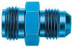 FBM2108 (FCM2108) Eaton Aeroquip® Fuel Pump Adapter -06 Male AN x 5/8-18 Male Inverted Flare - Blue Anodized Aluminum