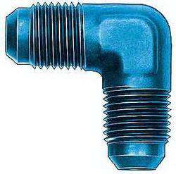 FBM2119 (FCM2119) Eaton Aeroquip® -04 Male AN x -04 Male AN 90° Elbow Adapter - Blue Anodized Aluminum