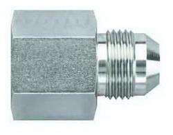 FBM2421 (FCM2421) Eaton Aeroquip® -10 Female AN x -08 Male AN Reducer Straight Adapter - Steel