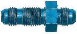 FBM2769 (FCM2769) Eaton Aeroquip® -03 Male AN Bulkhead x -03 Male AN Straight Adapter - Blue Anodized Aluminum