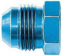 FBM3714 (FCM3714) Eaton Aeroquip® -06 Male AN Flare Plug - Blue Anodized Aluminum