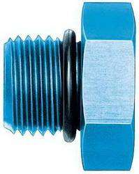 FBM3722 (FCM3722) Eaton Aeroquip® -03 Male AN O-Ring Boss Plug - Blue Anodized Aluminum