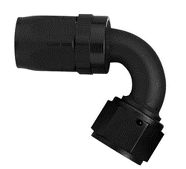 FBM4443 (FCM4443) Eaton Aeroquip® -08 Reusable S.A.E. 37° (JIC/AN) Swivel 120° Elbow Fitting - Black Anodized Aluminum