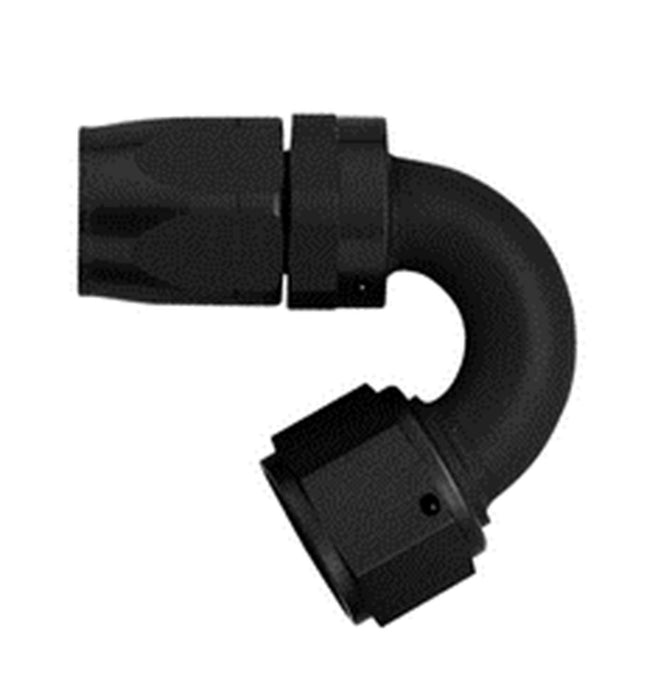 FBM4455 (FCM4455) Eaton Aeroquip® -12 Reusable S.A.E. 37° (JIC/AN) Swivel 150° Elbow Fitting - Black Anodized Aluminum