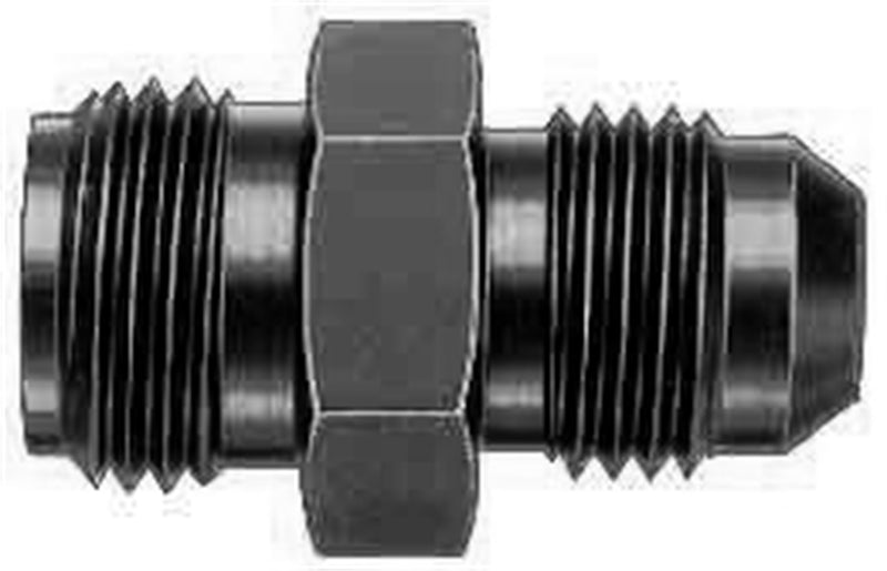 FBM5108 (FCM5108) Eaton Aeroquip® Fuel Pump Adapter -06 Male AN x 5/8-18 Male Inverted Flare - Black Anodized Aluminum