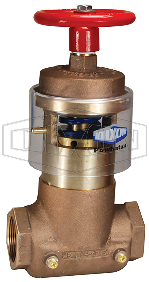 FAPRVF250 Dixon Cast Brass Field Adjustable Pressure Reducing Straight Valve - 2-1/2" Female NPT Inlet x 2-1/2" Female NPT Outlet