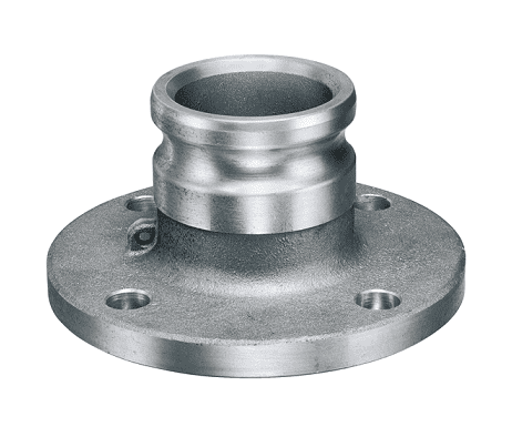 FL-AL-A400 by Kuriyama | Quick-Acting Special Application Coupling | Part A | 4" Adapter x 150# ASA Flange | Aluminum