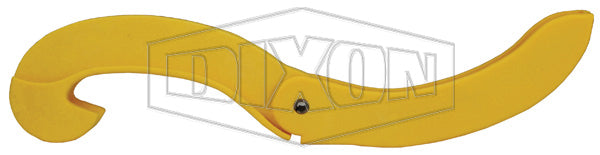 PSW-Y Dixon Yellow Plastic Folding Pocket Spanner Wrench