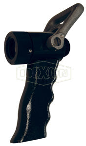 FBSO100S-PG Dixon Anodized Aluminum Forestry Grade Ball Shut-Off Nozzle with Pistol Grip - 1" Female NPSH - 3/4" Waterway