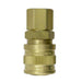3003W ZSi-Foster Quick Disconnect 1-Way Manual Socket - 1/4" FPT - Brass/SS, For Water, Buna-N Seal