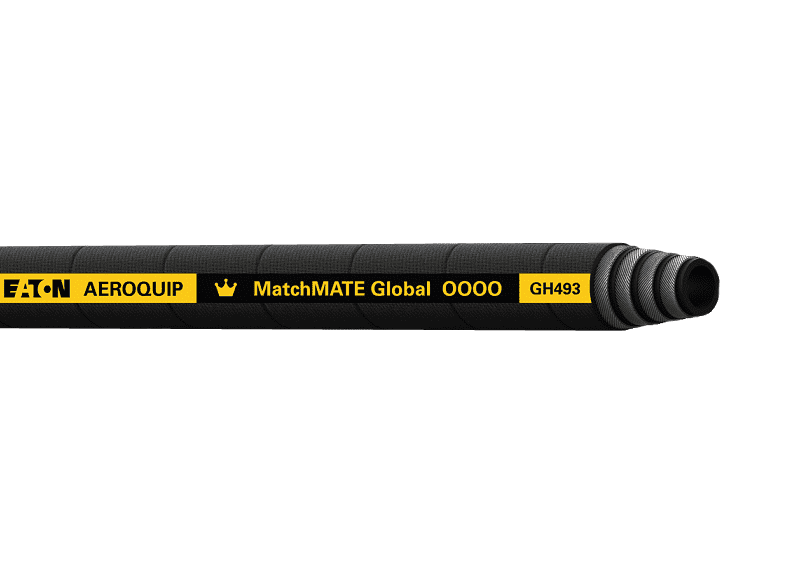 GH493-10 Aeroquip MATCHMATE Global 1/2 SAE Bend Radius Four Spiral Wire Hose with DURA-TUFF Cover SAE 100R12