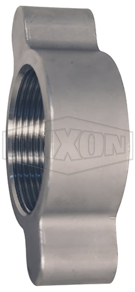 RB17 Dixon Valve 1-1/4" and 1-1/2" 316 Stainless Steel Boss Ground Joint - Wing Nut