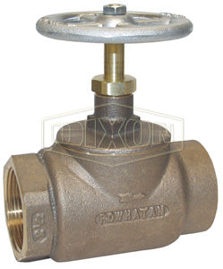 SGVF150 Dixon Cast Brass Straight Globe Valve - 1-1/2" Female NPT Inlet x 1-1/2" Female NPT Outlet