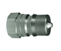 H4F4-S Dixon 303 Stainless Steel H-Series Quick Disconnect 1/2" ISO-B Interchange Hydraulic Nipple - 1/2"-14 Female NPTF