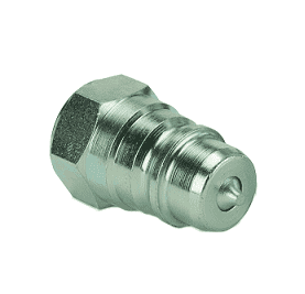 HA0502200 Eaton H5000 Series Male Plug, Female 3/8-19 BSPP Pull to Connect Double Shut-Off NBR Quick Disconnect Coupling Steel
